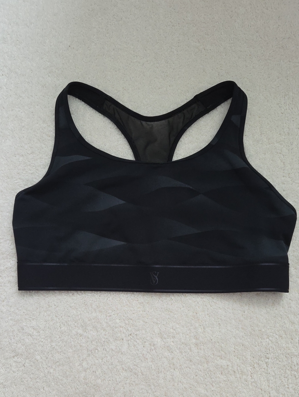 Victoria's Secret Black Racerback Performance Sports Bra
